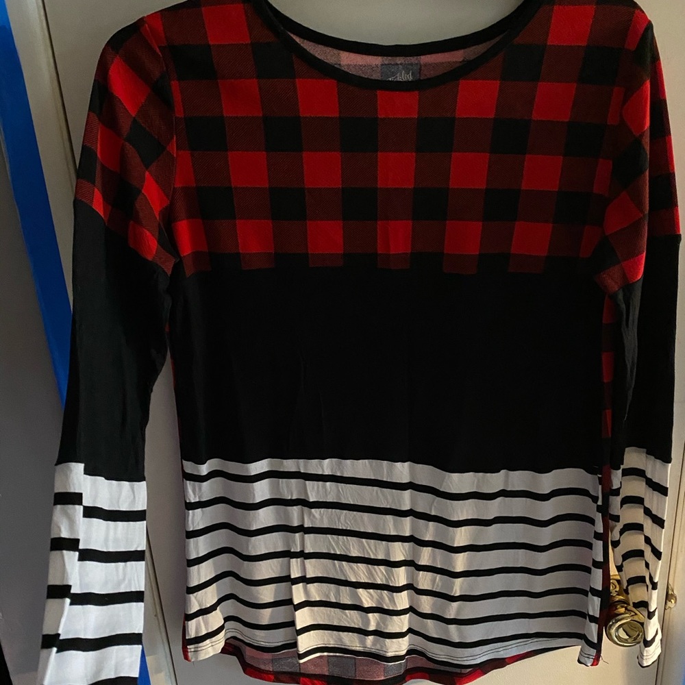 Tunic buffalo plaid